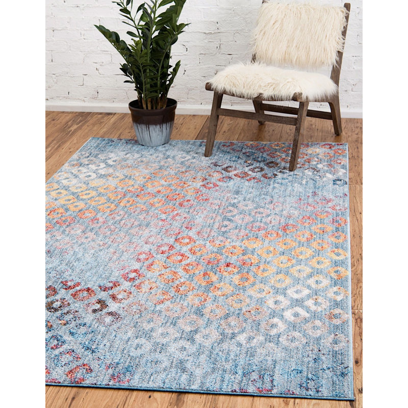 Corvena Abstract Indoor Rug, Rectangle 7' x 10'