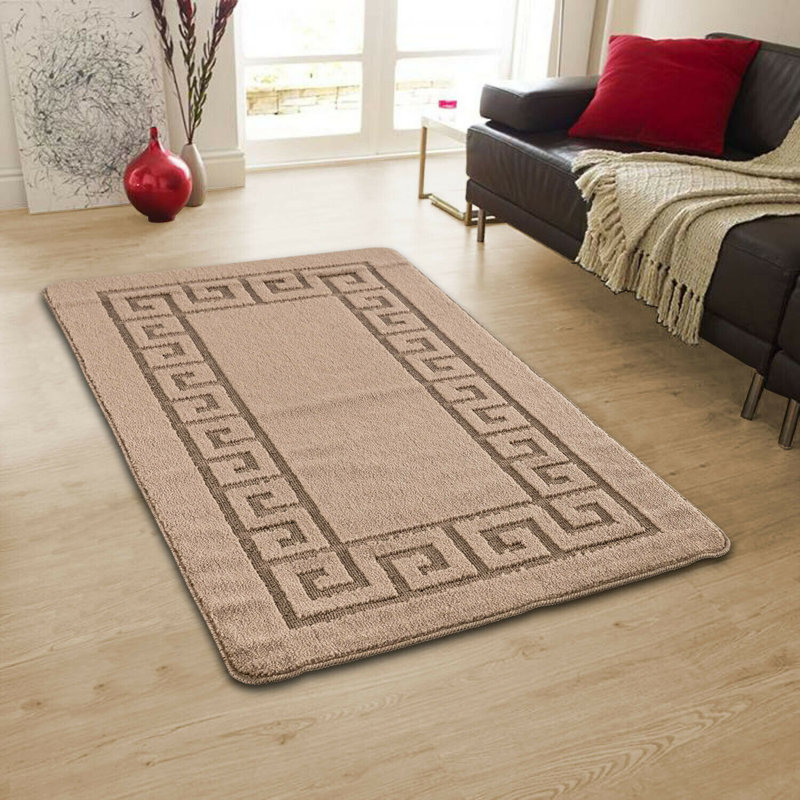 Yadira Non-Slip Indoor Doormat, Beige, 60cm x 110cm