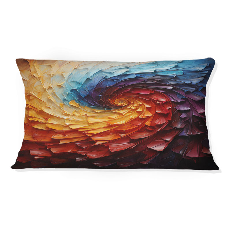Coussin Rhythic Pulse I - Abstract Spirals