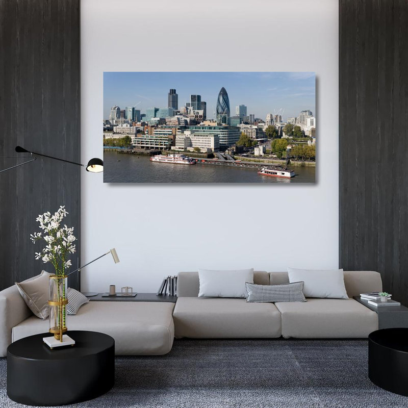 Horizon de Londres, Angleterre, H 25 po x l 48 po