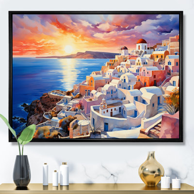 Grèce Oia Splendor I - Grèce, art mural