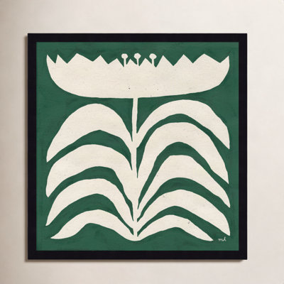 Delighted Floral II Emerald Print