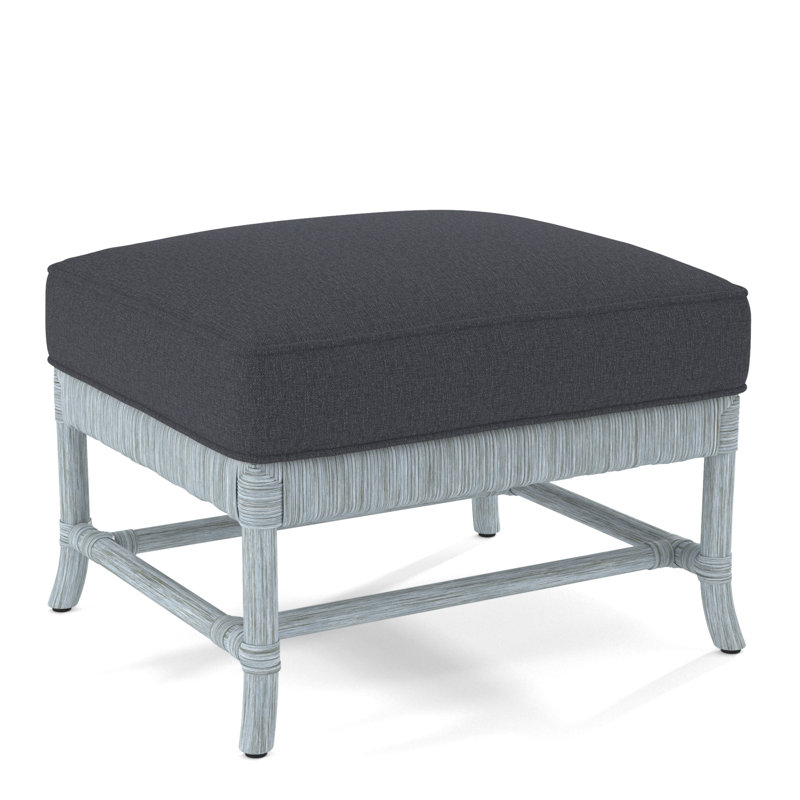 Lafayette Ottoman, Gray Sugar Performance; 0863-84, Sea Glass