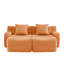 Canapé doux en tissu désossé, conception antidérapante, chaise longue d'assemblage, accoudoirs incurvés, support ergonomique, éponge à haute densité 32D, pour les salons