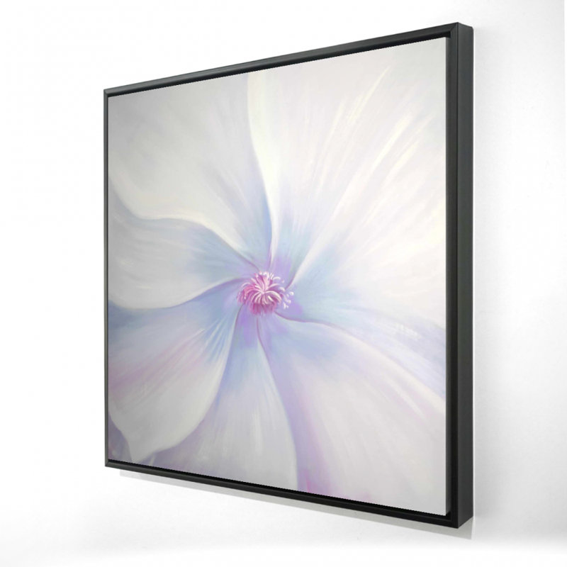 Décoration de chambre à coucher, "Petals" Floral and Botanical Blue, H 25,25 po x l 25,25 po