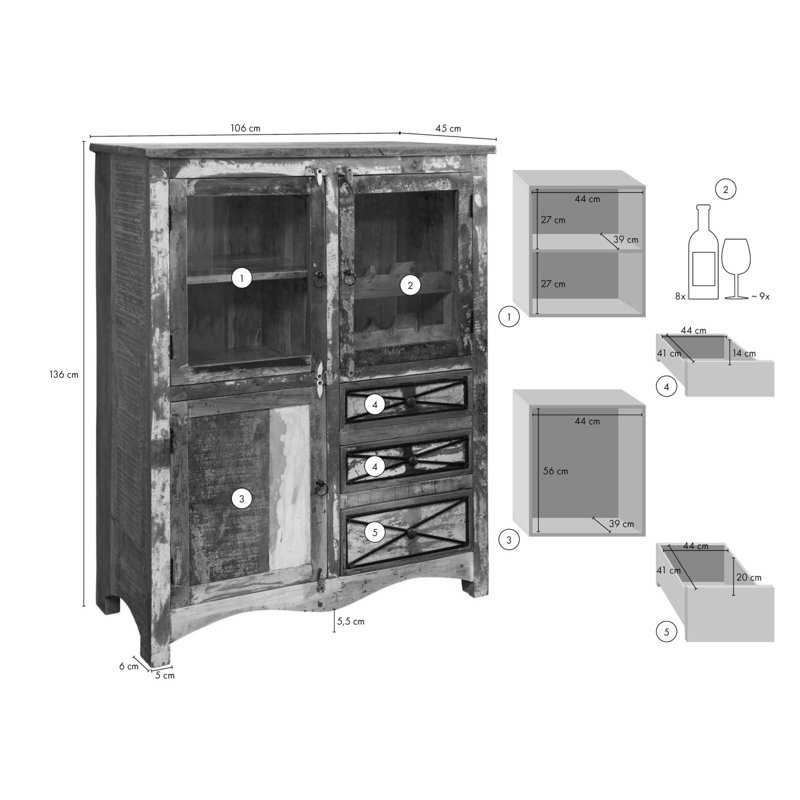 Nature Of Spirit 106cm Sideboard