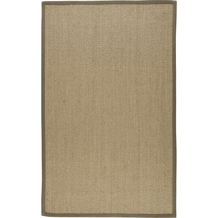Auckland Jute/Sisal Beige/Green Area Rug