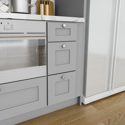 Armoire de cuisine en bois massif prête à assembler