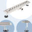 Linear Shower Drain Type S Complete Set with Odor Stop and Hair Strainer , 304 Stainless Steel, 50-70cm-132221537-132221539