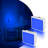 Blue LED Night Light With Automatic Light Sensor Operation-118823609