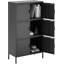 Armoire de rangement en métal, buffet de rangement, vitrine en acier avec 6 portes-364569382