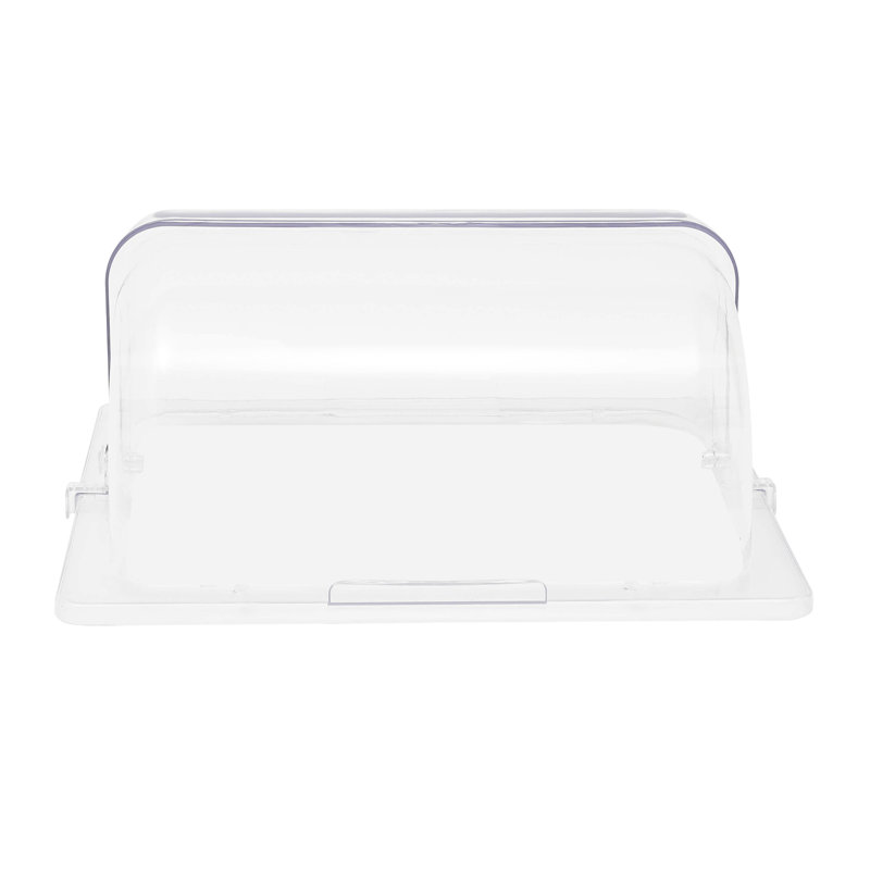 OUKANING 6Pcs Rectangular Clear Food Display Cover for Half Size 1/2 Chafing Dish
