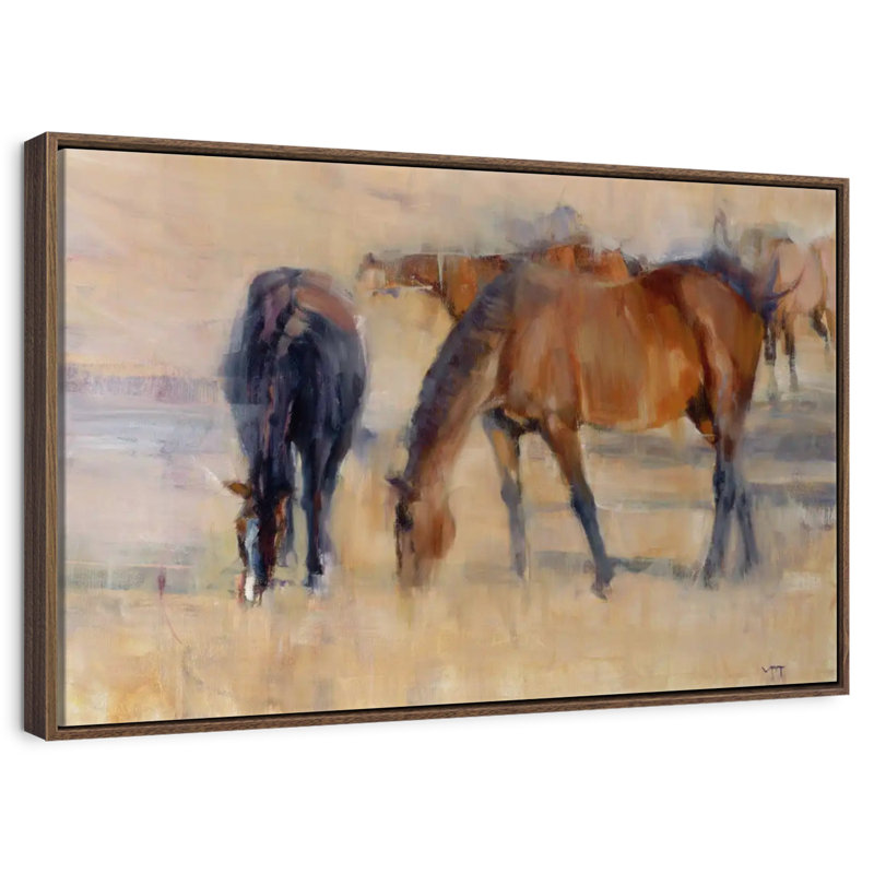 Kentucky Morning I, 40 po x 27 po, Cadre flottant en noyer