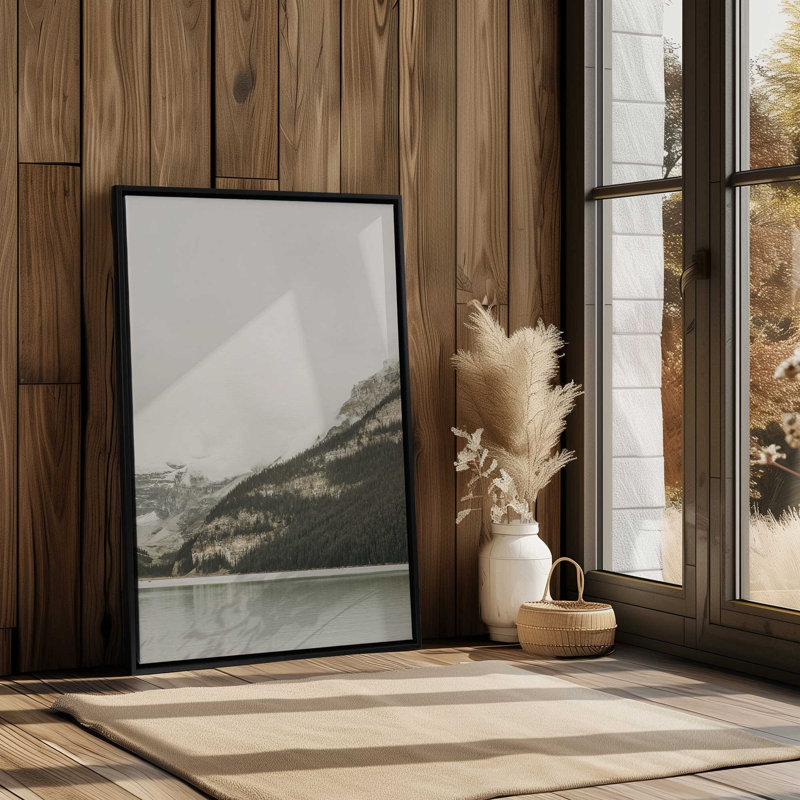 Impression sur toile Mystic Mountain View II, Cadre flottant blanc opaque, H 18,75 po x l 12,75 po x P 1,75 po