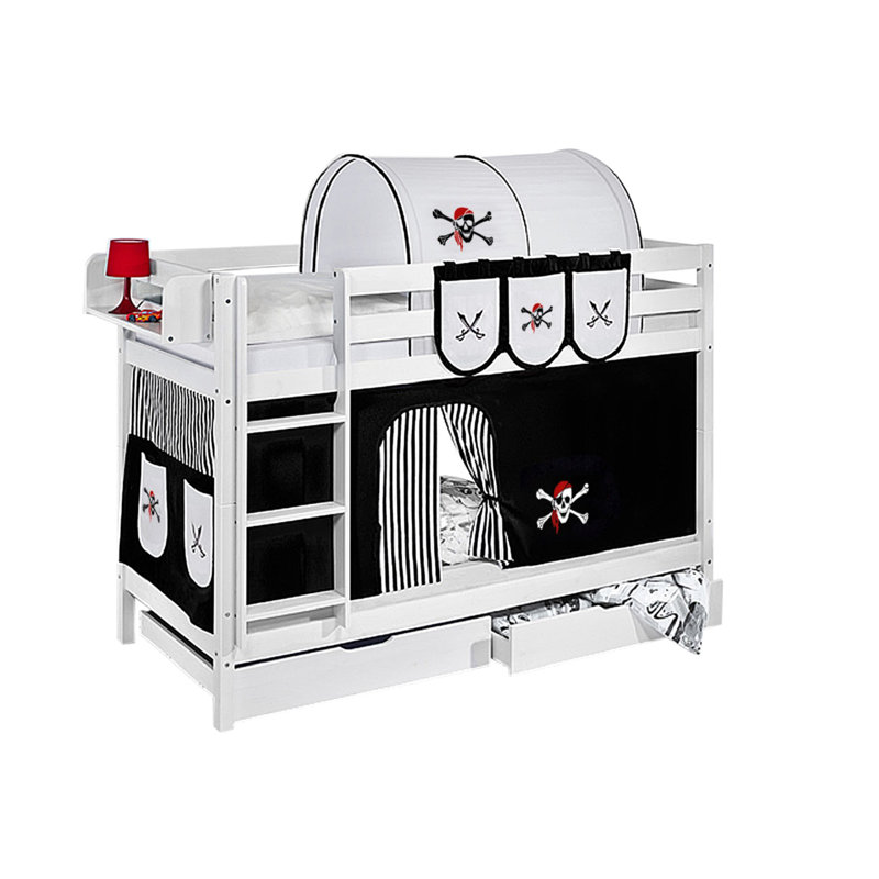  Bunk Bed, European Single (90 x 200 cm), Black