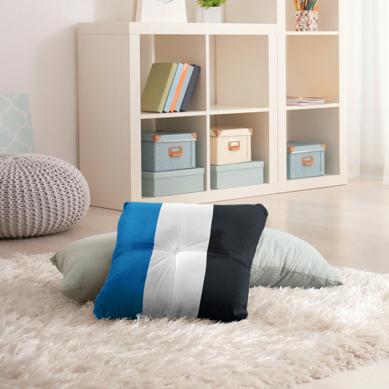  Coussin de sol touffeté, 30 po x 30 po, Blanc