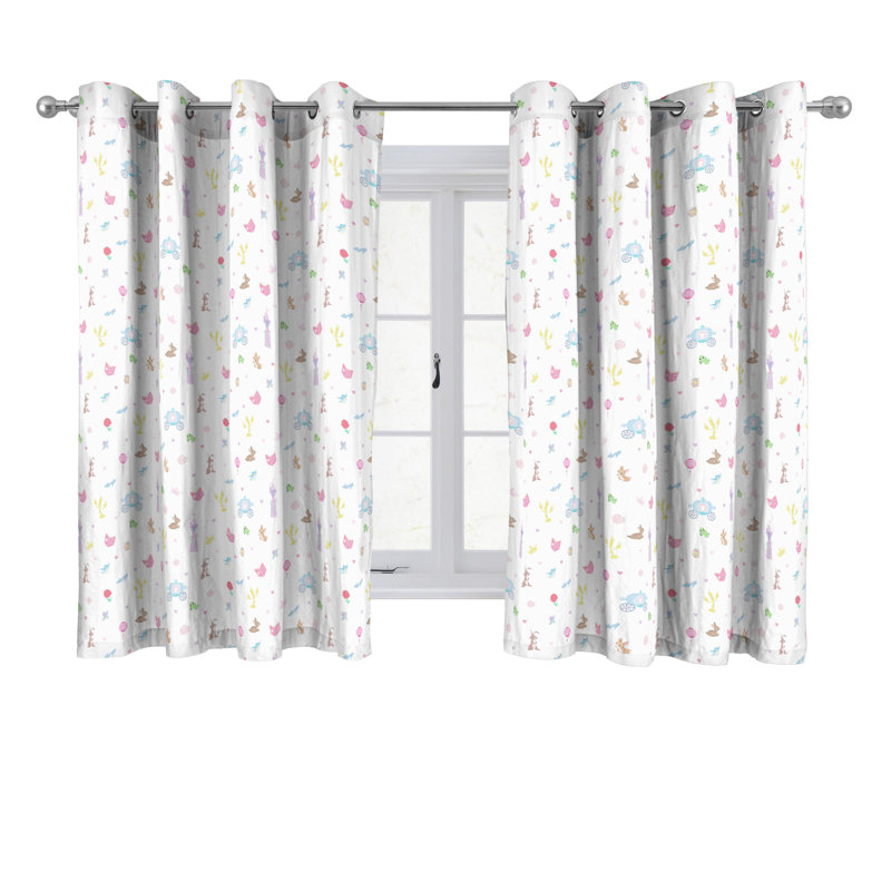 Disney Princess 'Cut Paper' Eyelet Window Curtains - 2 Panels, 168 W x 137 D cm