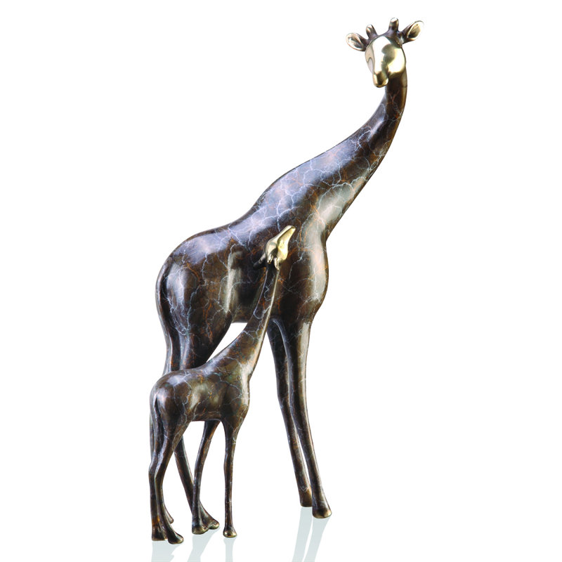 Ensemble de figurine giraffe maman et bébé 2 pièces