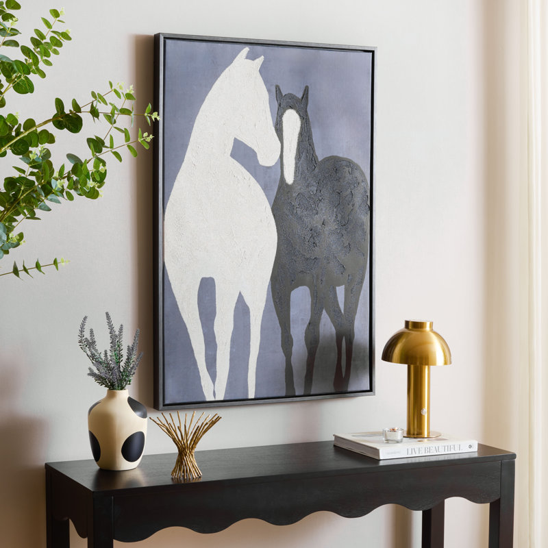 Walk With Me Oil Paint Framed Canvas