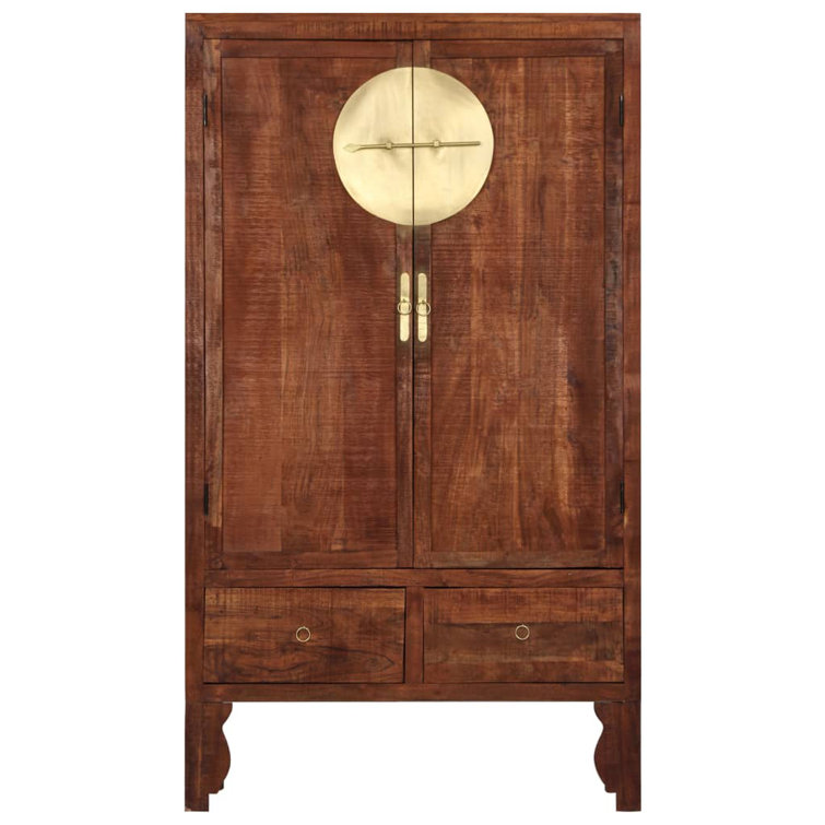 World Menagerie Clyda 2 Door Solid Wood Wardrobe | Wayfair.co.uk