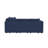 Lockheart 5 Piece L Shaped Square Arm Modular Upholstered Corner Sectional  Blue-126757364
