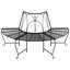 Aniqua Steel Outdoor Bench
