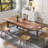 Dining Table , 106.3 In  Large Extendable Kitchen Table-1115432848-1137760824