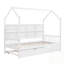 Lit en bois avec couchette et tablette-2104398017