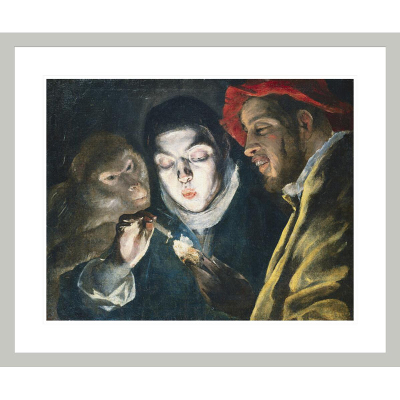 Fable par El Greco - estampe numérique encadrée, 23.5" H x 28.14" W