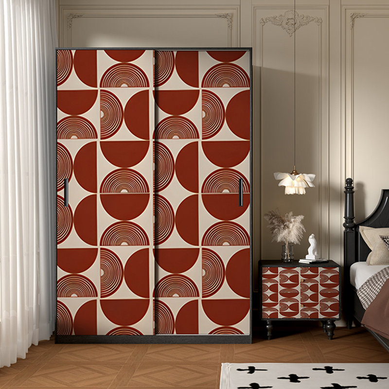 Armoire française en bois massif de style crème