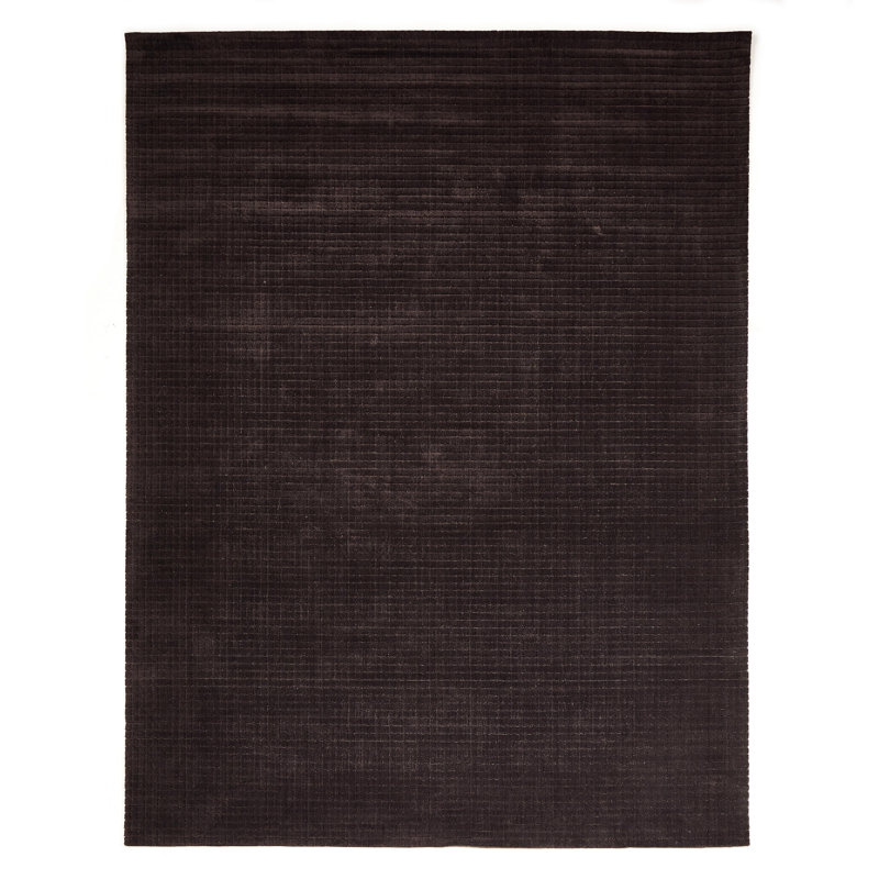 Rectangle Peighton Handmade Flatweave Area Rug in Brown, Rectangle 9' x 12'