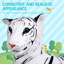 Saphed le tigre blanc - peluche en peluche de 51 pouces