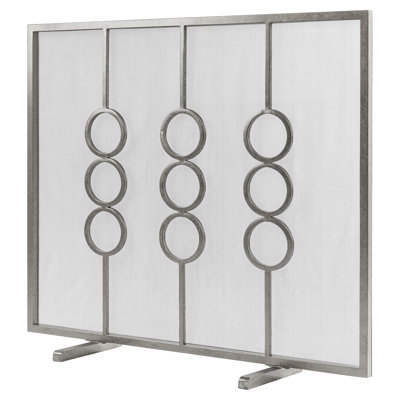 Ringlet 1 Panel Iron Fireplace Screen