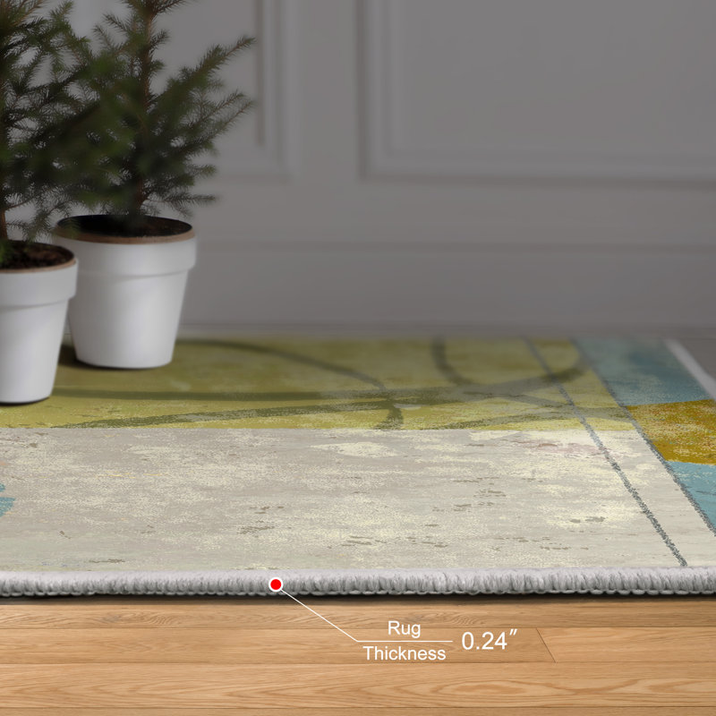Tapis rectangulaire Dree avec envers antidérapant
