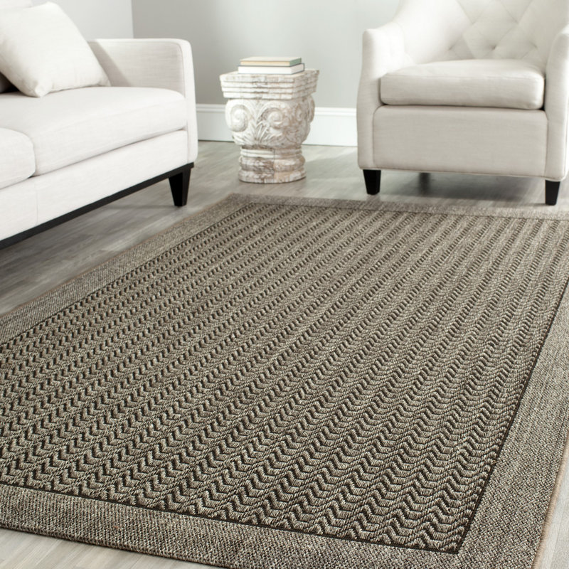 Rodanthe Jacquard Weave Sisal & Jute Chevron Rug, Rectangle 9'6" x 13'