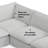 Maud Modular Sofa and Ottoman Set 125-inch-wide L-Shaped Sofa and Matching 36-inch-wide Table Ottoman for Living Room