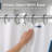 Solid Plastic Shower Curtain Hooks Rings-15866133