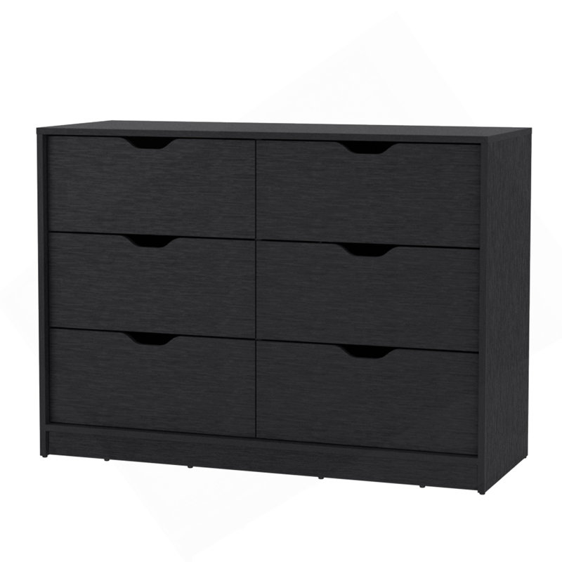 Commode 4 tiroirs avec 2 armoires Dillon, Noir