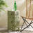 Side Table With Sunburst Cut Out Design-457515369