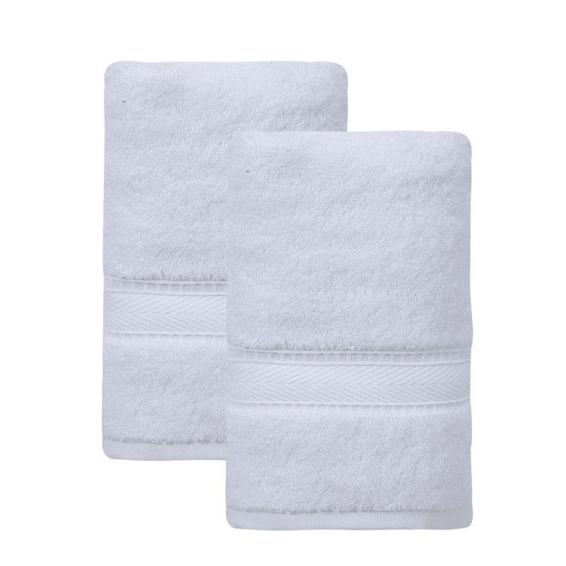 Dinis Turkish Cotton Hand Towel Set, White
