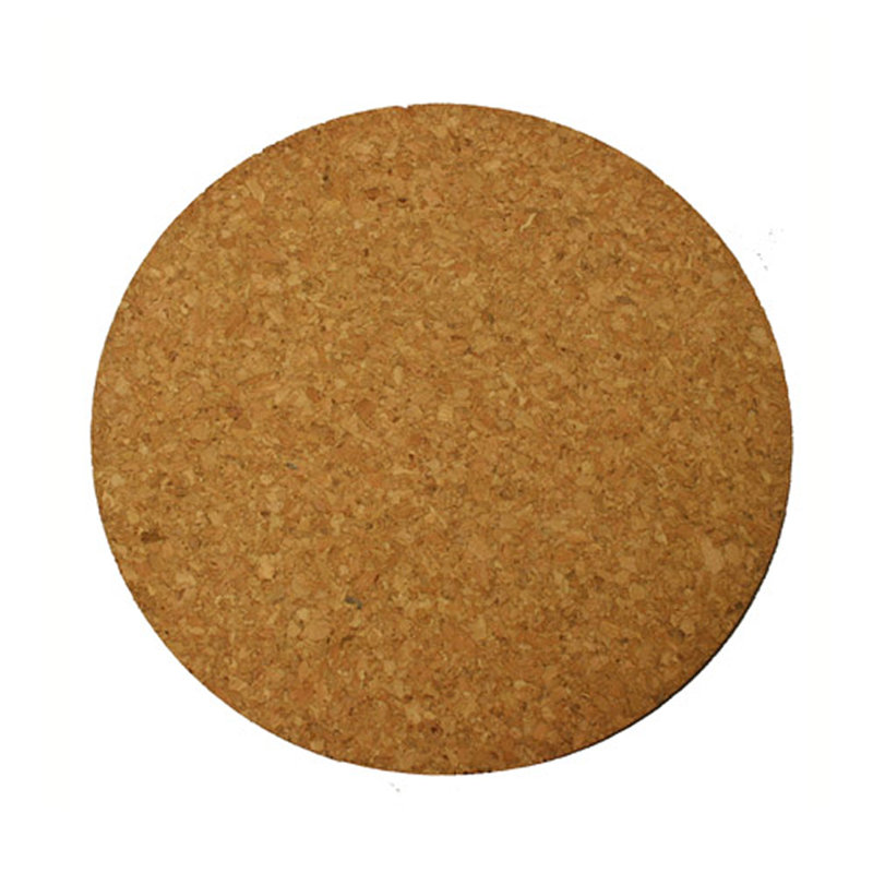 Sous-verre tapis de liège, H 0,3 po x l 10 po x P 10 po