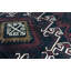 Hand-Knotted High-Quality Black and Red Area Rug