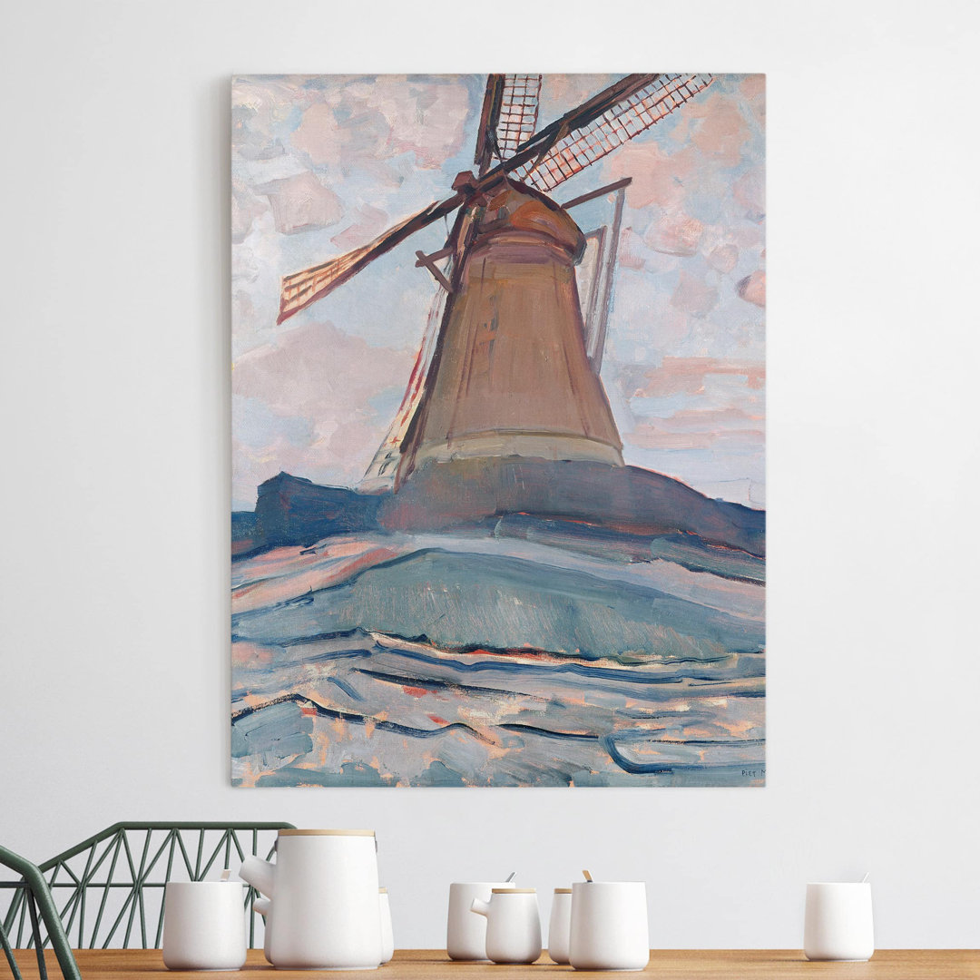 Leinwandbild Windmill von Piet Mondrian