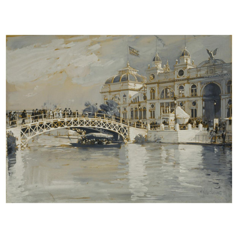 «Columbian Exposition Chicago» par Childe Hassam - estampe numérique, H 32 po x l 40 po
