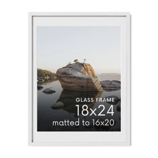 Solid Wood Picture Frame with Glass