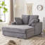 54 Inches Wide Corduroy Upholstered Chaise Lounge Indoor-873960040