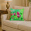 Coussin décoratif trèfle à l'aquarelle Vermont-114457627