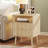 Fluted Nightstand, 18" Modern Side Table, 2 Drawers End Table with Storage, Bedside Table for Bedroom, Living Room, Curved Profile Design-998775816-998775818