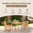 vidaXL Garden Dining Set 3 pcs Brown Solid Acacia Wood-947942738