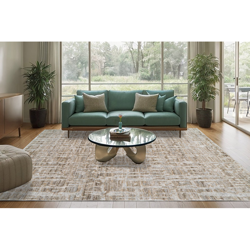 BLISS 2.7X4.11 17582-980 GREY/BEIGE, Rectangle 2'7" x 4'11"